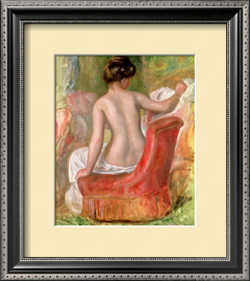 Nude in an Armchair, 1900 - Pierre Auguste Renoir Painting